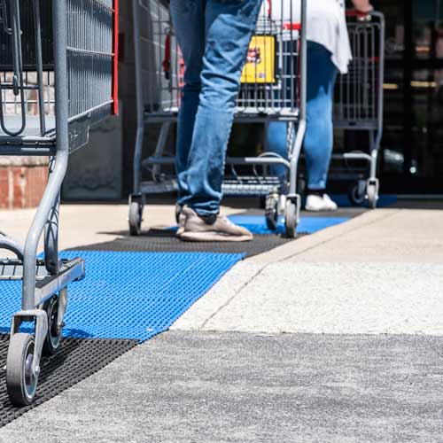 Store Checkout Line Matting