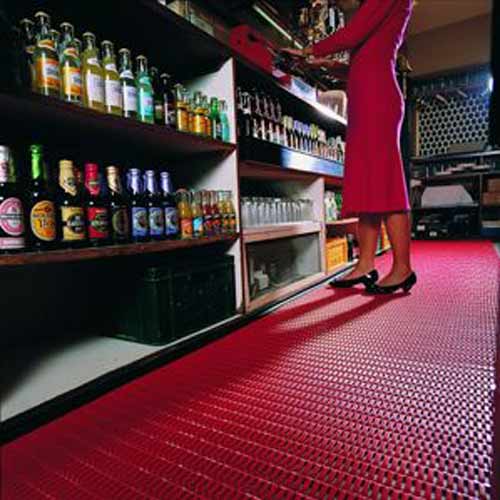 soft perforated floor matting