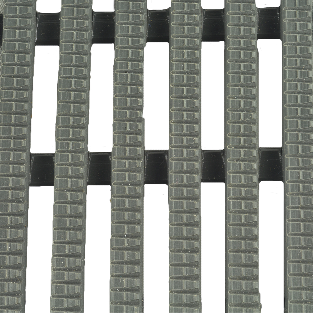 Heronair Industrial Matting 3 x 33 ft Roll close up of texture in gray