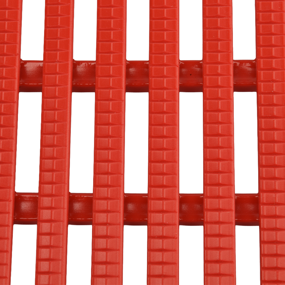 Heronair Industrial Matting 2 x 33 ft Roll Red texture close up