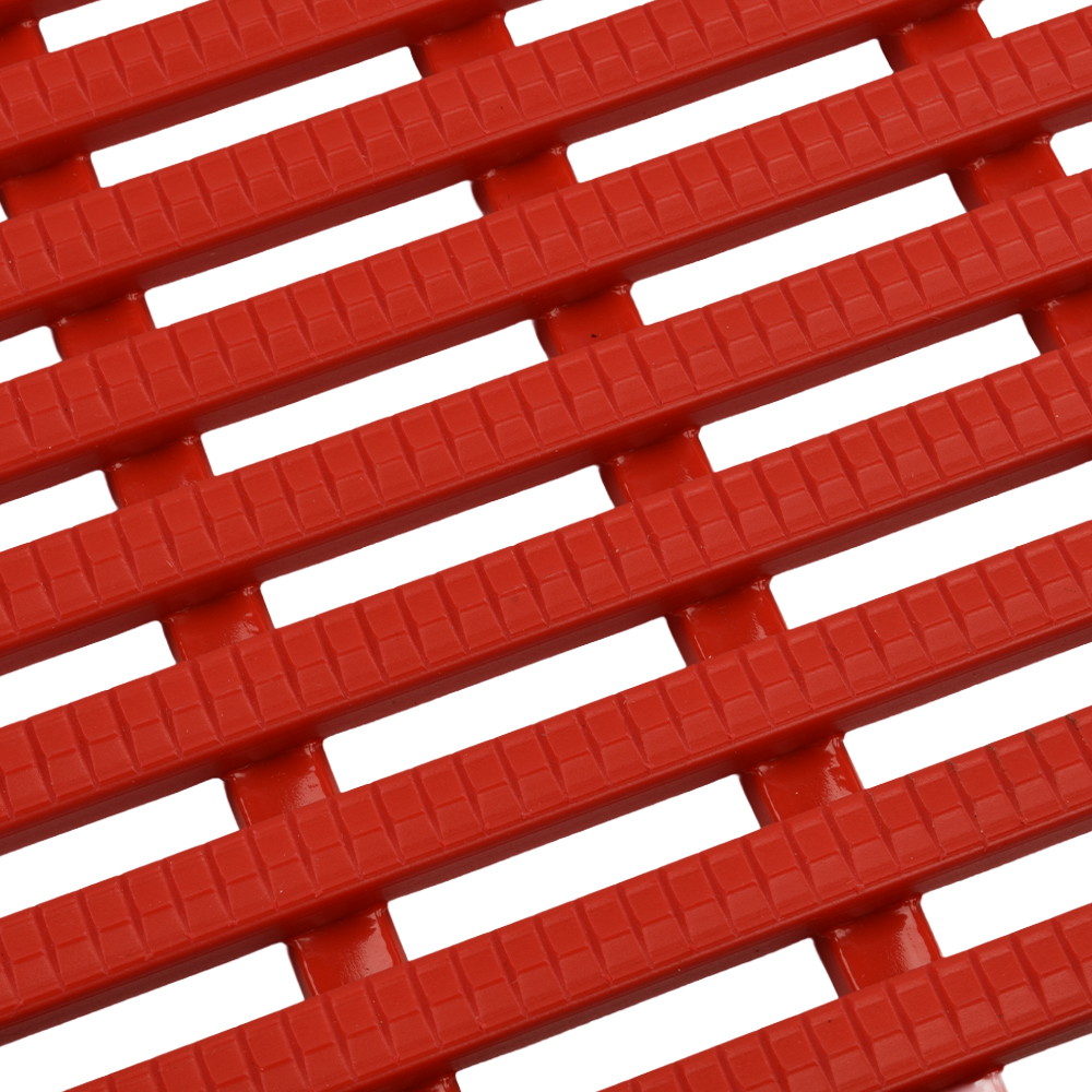 Heronair Industrial Matting 2 x 33 ft Roll Red Closeup Edge