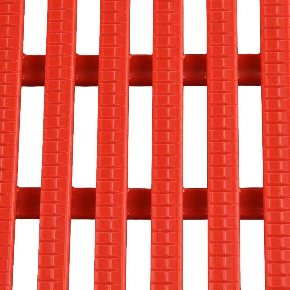 Heronair Industrial Matting 4 x 33 ft Roll red texture close up