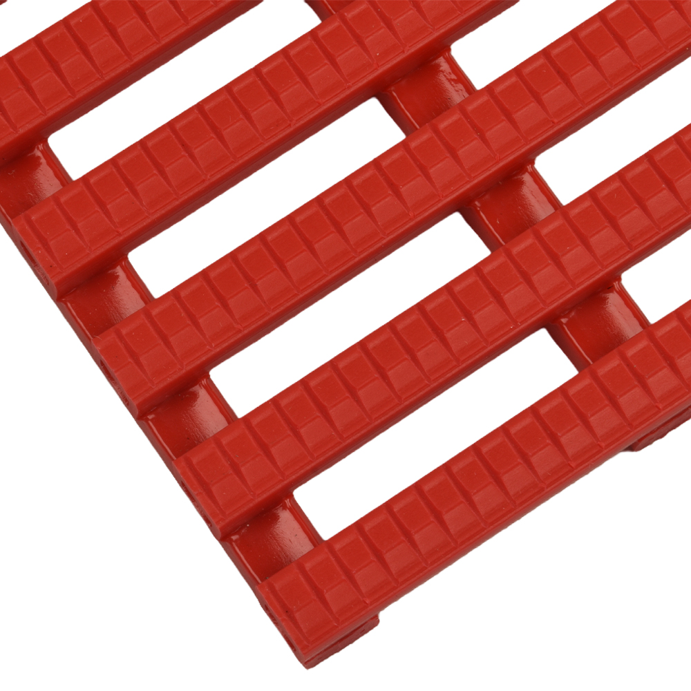 Heronair Industrial Matting Roll top corner view in red