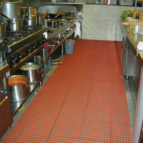 red kitchen mats that are grease resistant