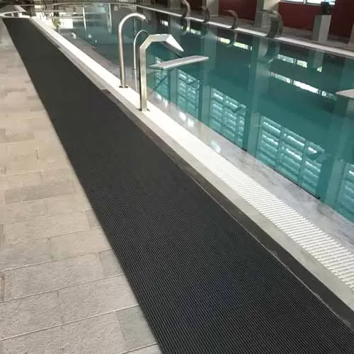 Heronrib Wet Area Safety Matting Roll 2 x 33 ft Roll Pool Length
