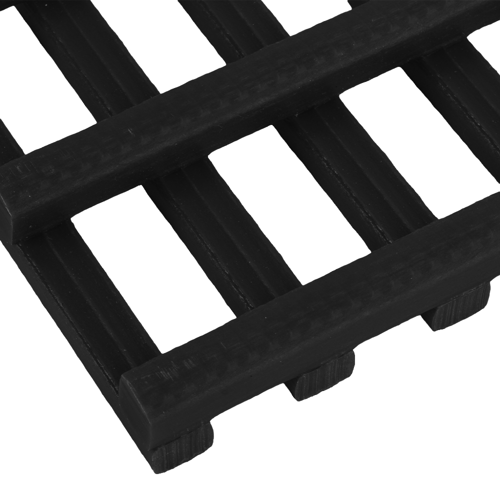 Bottom Heronwalk Wet Area Matting Roll 4x40 Ft. in Black