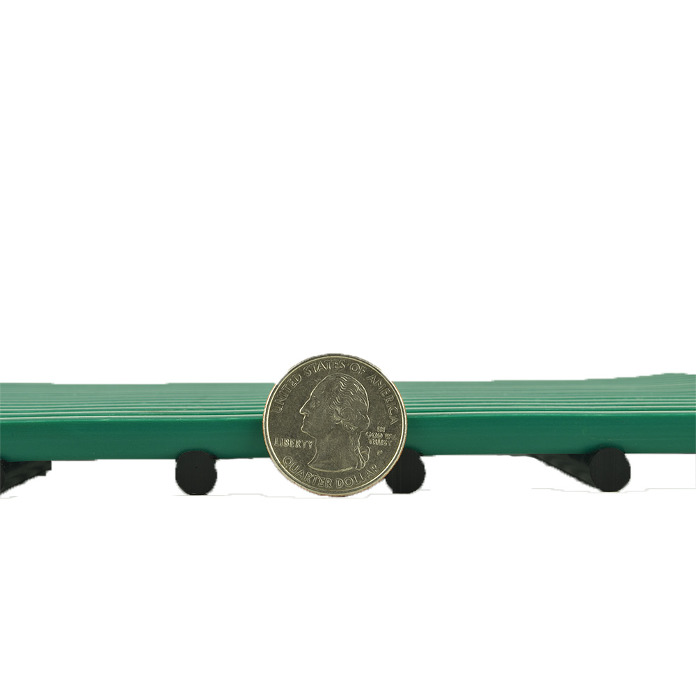 Green Mat with Coin for Thickness of HVD Kennel Matting Roll 13.5 mm x 2x33 Ft.