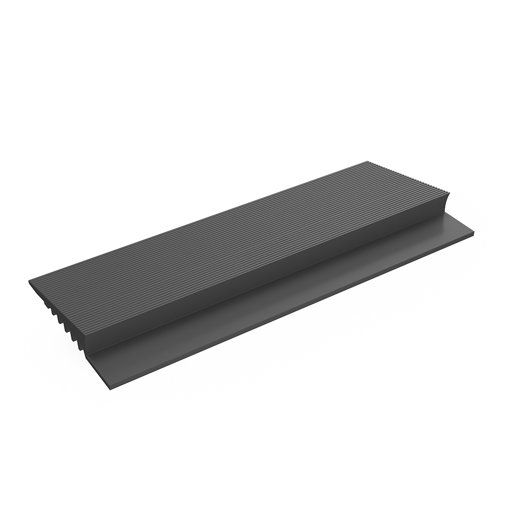 Dark Grey Flexible PVC Low Profile Edging Roll 3/8 Inch x 2 Inch