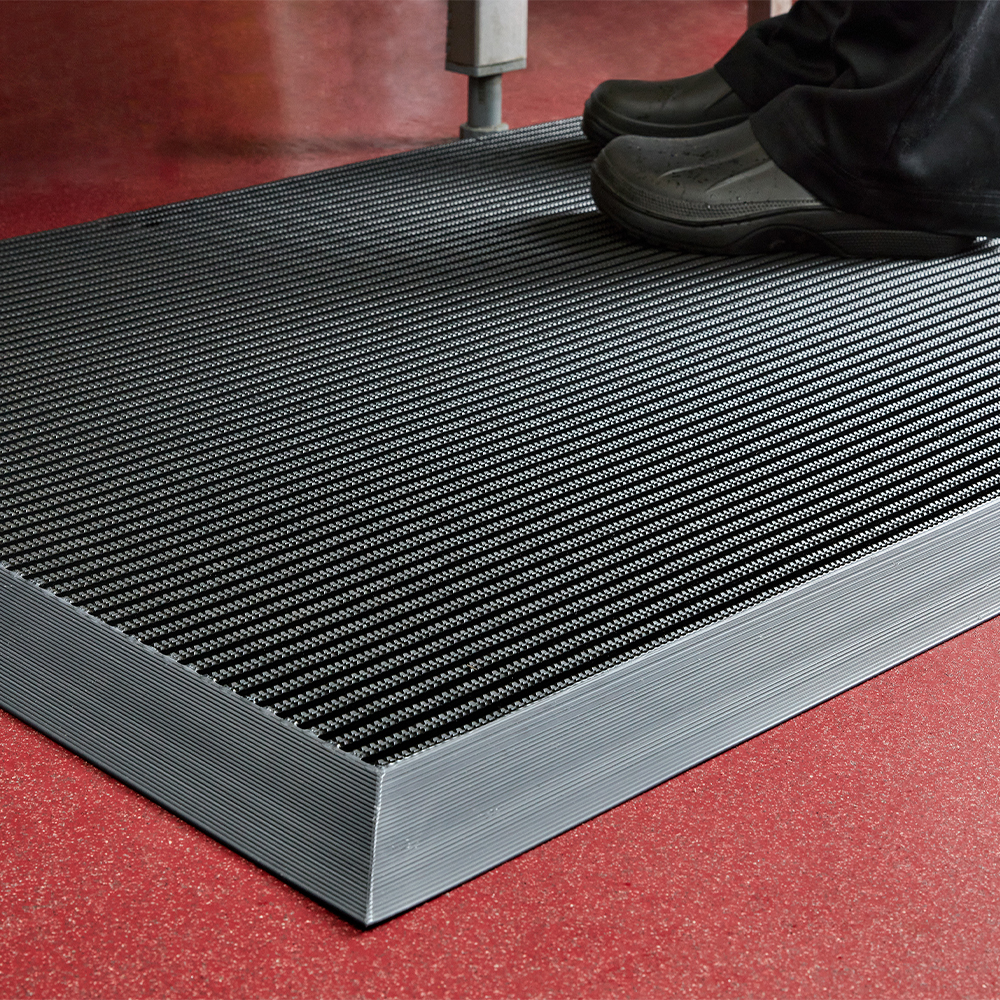 Open Grid - No Slip/Anti-Fatigue/Drainage - Heavy Duty - PVC - Workplace  Floor Mat 