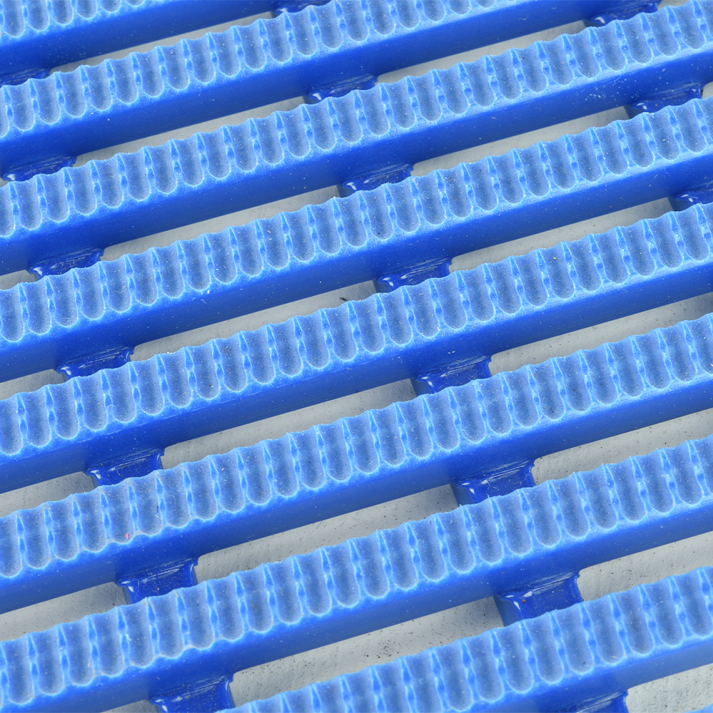 Vynagrip Heavy Duty Industrial Matting in blue color close up