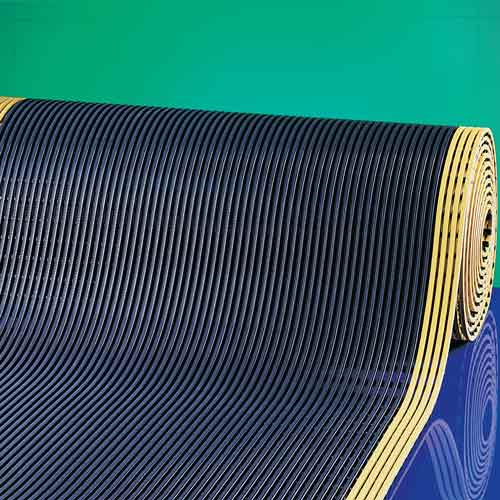 Vynagrip Plus Heavy Duty Industrial Matting Yellow Borders 3 x 33 ft Roll Full Roll