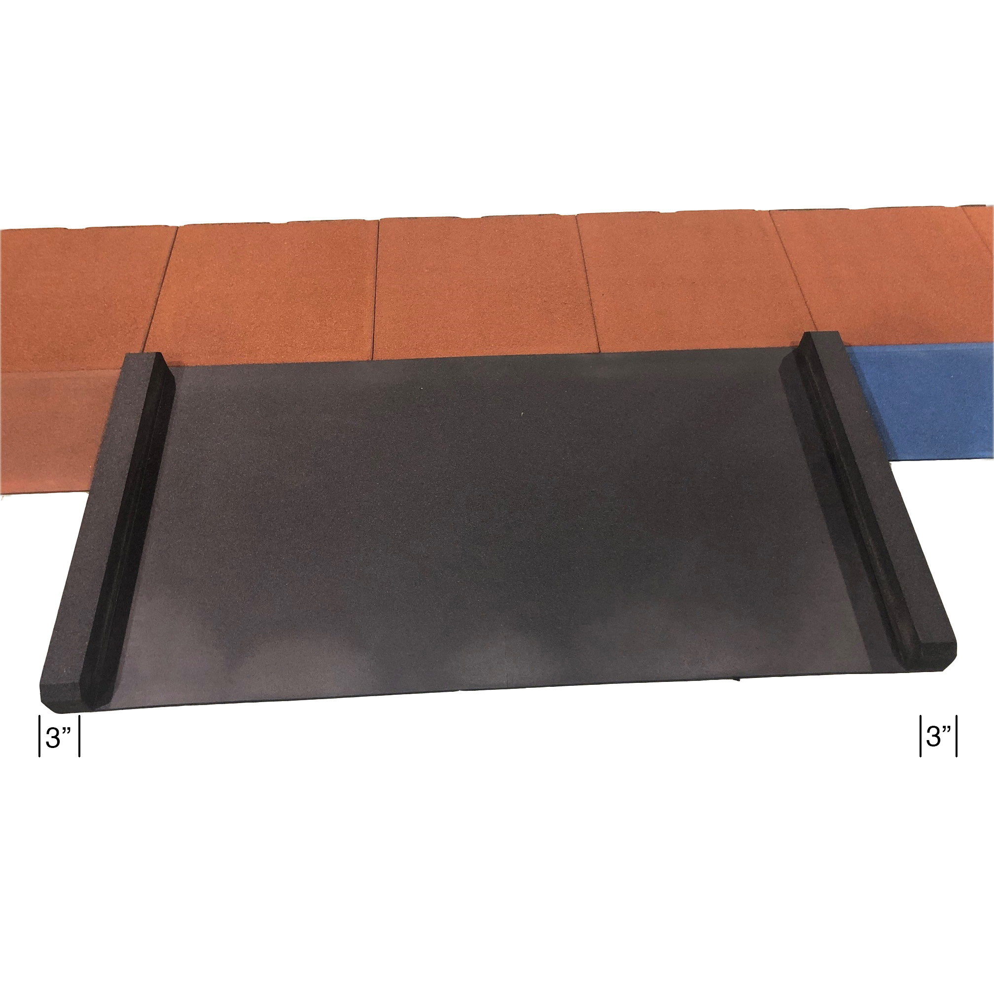 Blue Sky ADA Ramp Black 4.25 Inch x 6x5.7 Ft. Ramp Rails