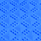 Ergo Matta Perforated - large holes blue swatch.
