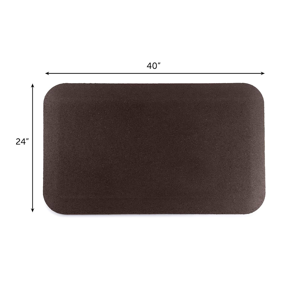 brown swing set mat with measurements