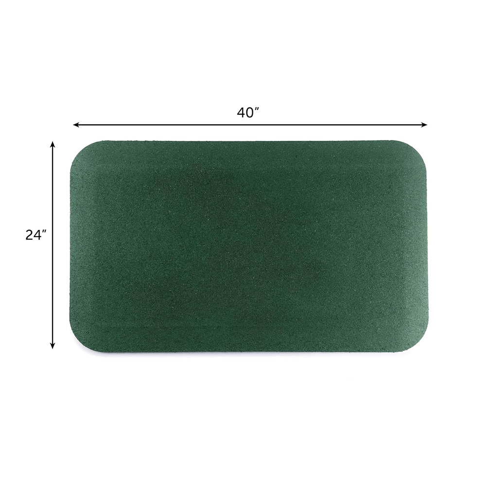 Mats to go under swings in green full mat with measurements