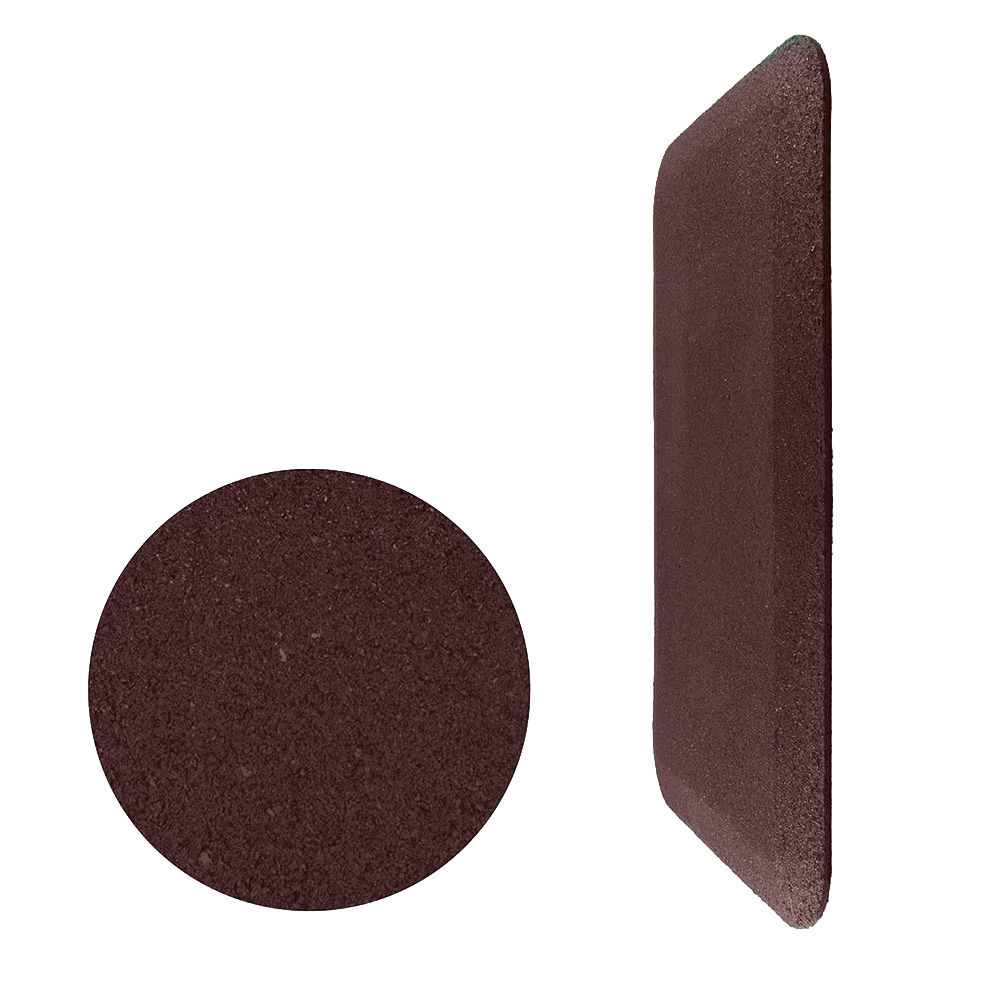 Swing Set Rubber Mat Standard 24x40 x 1 Inch in red showing edge and close up