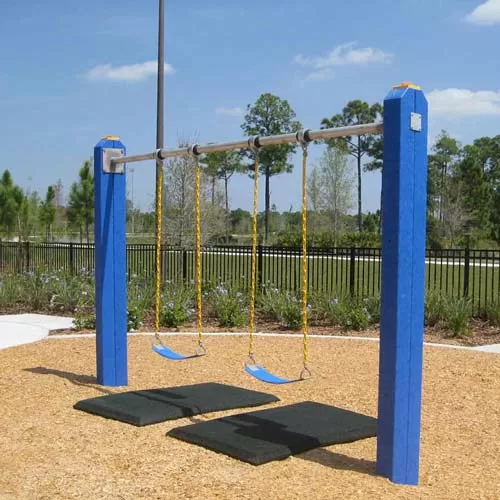 blue swing set