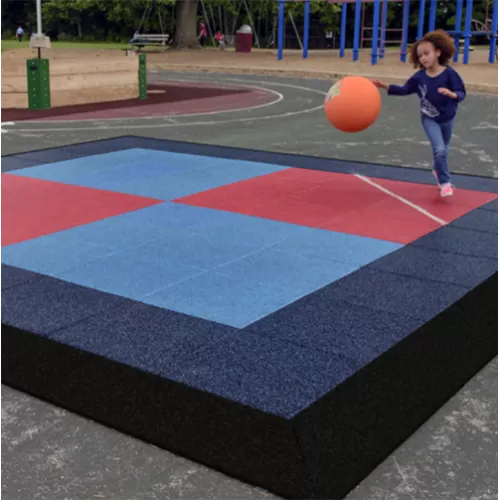Playing Ball Max Playground ADA Access Ramp Kit Black 2.5 Inch x 5.3x2.5 Ft.