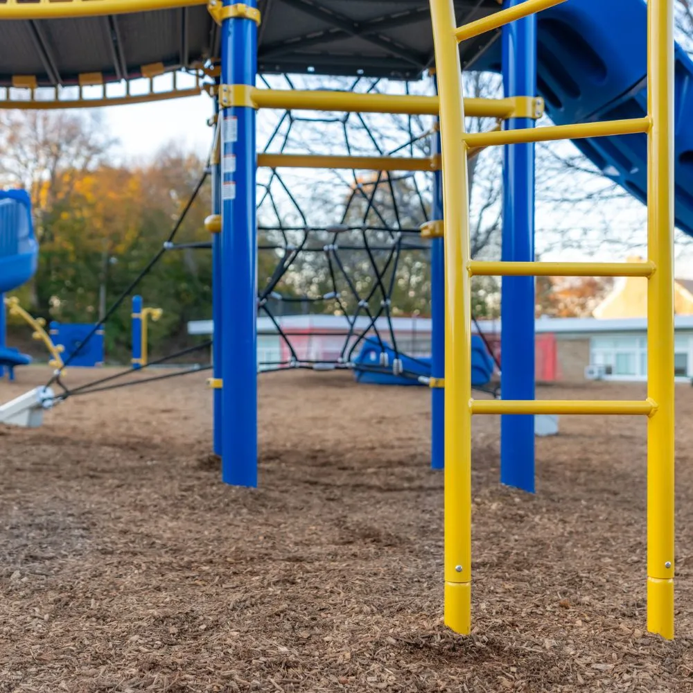 engineered wood playground surface