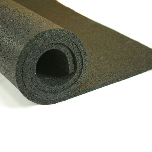 Plyometric Rubber Roll 1/2 Inch Black