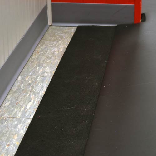 Plyometric Rubber Roll subfloor underneath dance flooring