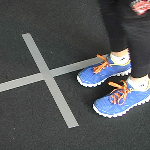 Plyometrics at home - rubber gym floor