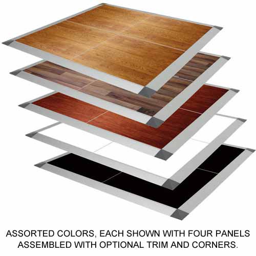 Portable Dance Floor 3x3 Ft Seamless Wood Grain