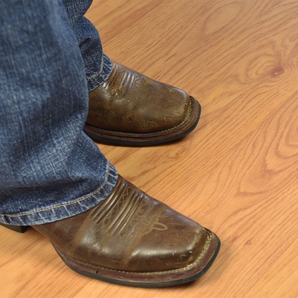 Portable Dance Floor 3x3 Ft Wood Grain Vinyl Cam Lock with boots