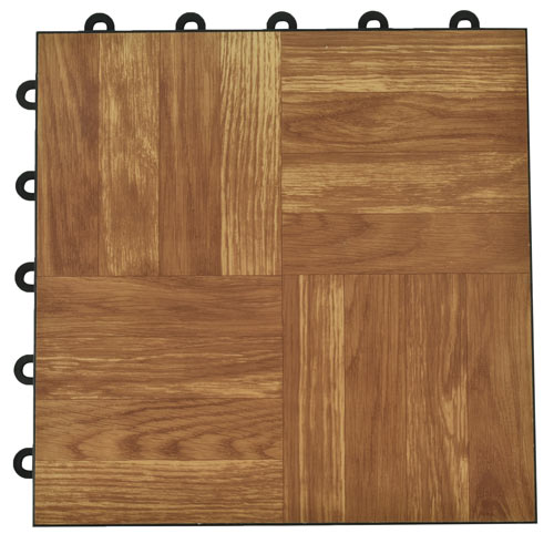 Easy snap together tiles that look like wood grain
