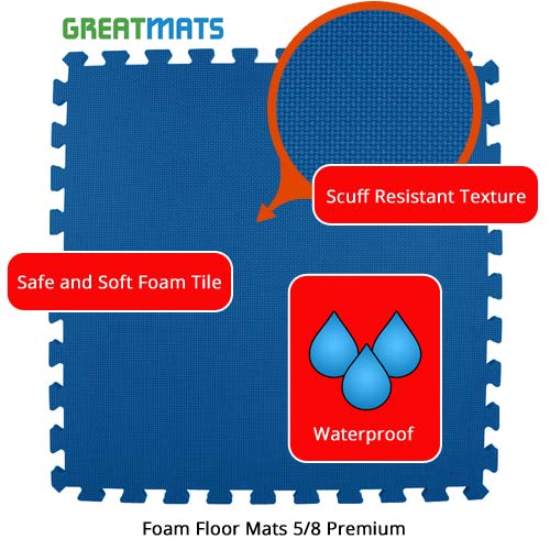 Foam Premium Interlocking Trade Show Mats 20x30 Ft. Kit infographic