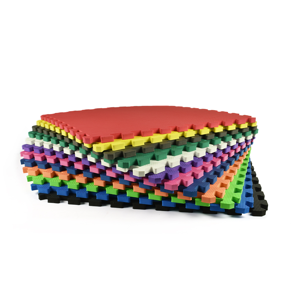 stack of all colors foam mats for home and kids