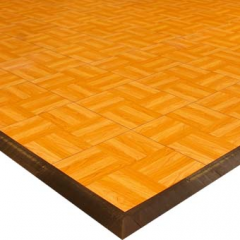 Modular portable dance floor tiles that are easy to install. thumbnail