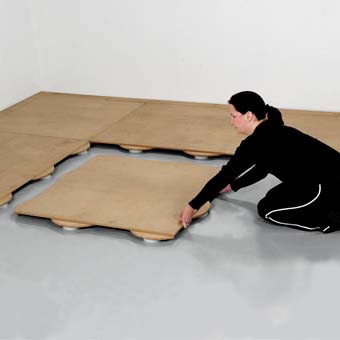 Sprung Dance Floor - Rosco Sprung Dance Studio Floors Panels