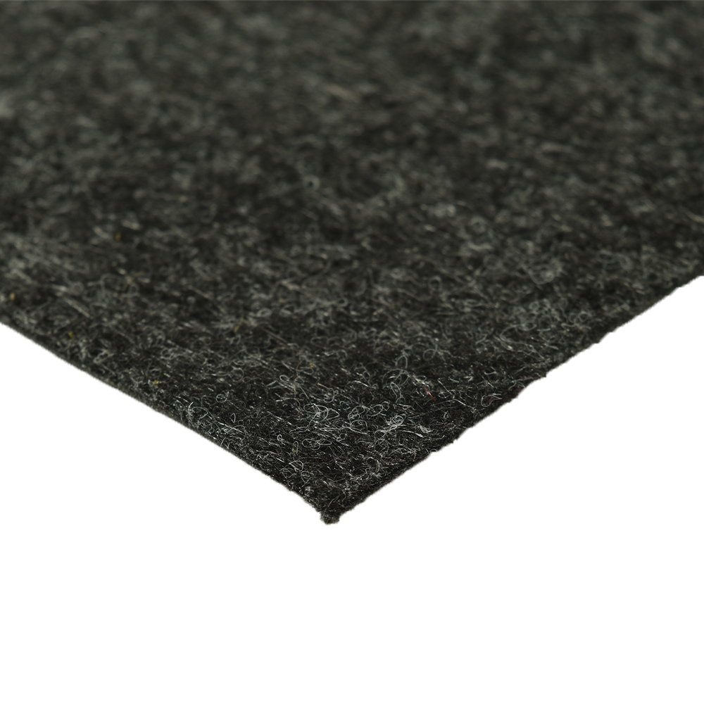 Dark Gray GymPro EcoRoll Carpet Floor Cover 6 Ft. Wide Per SF corner close up