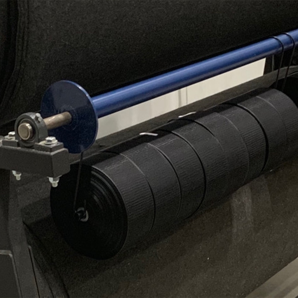 GymPro Top Hook Seam Tape Holder for Storage Rack end close up