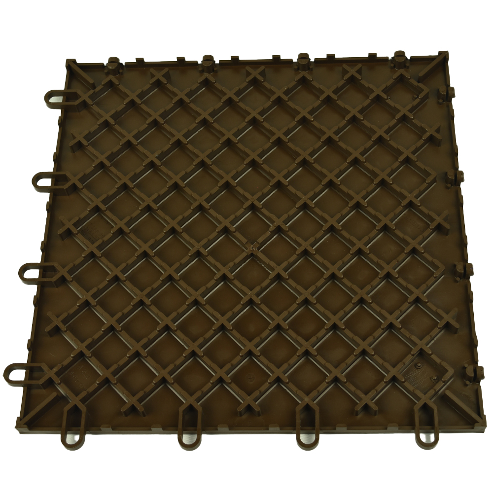 Bottom of RaceDeck CircleTrac Garage Floor Tiles 1/2 Inch x 1x1 Ft.