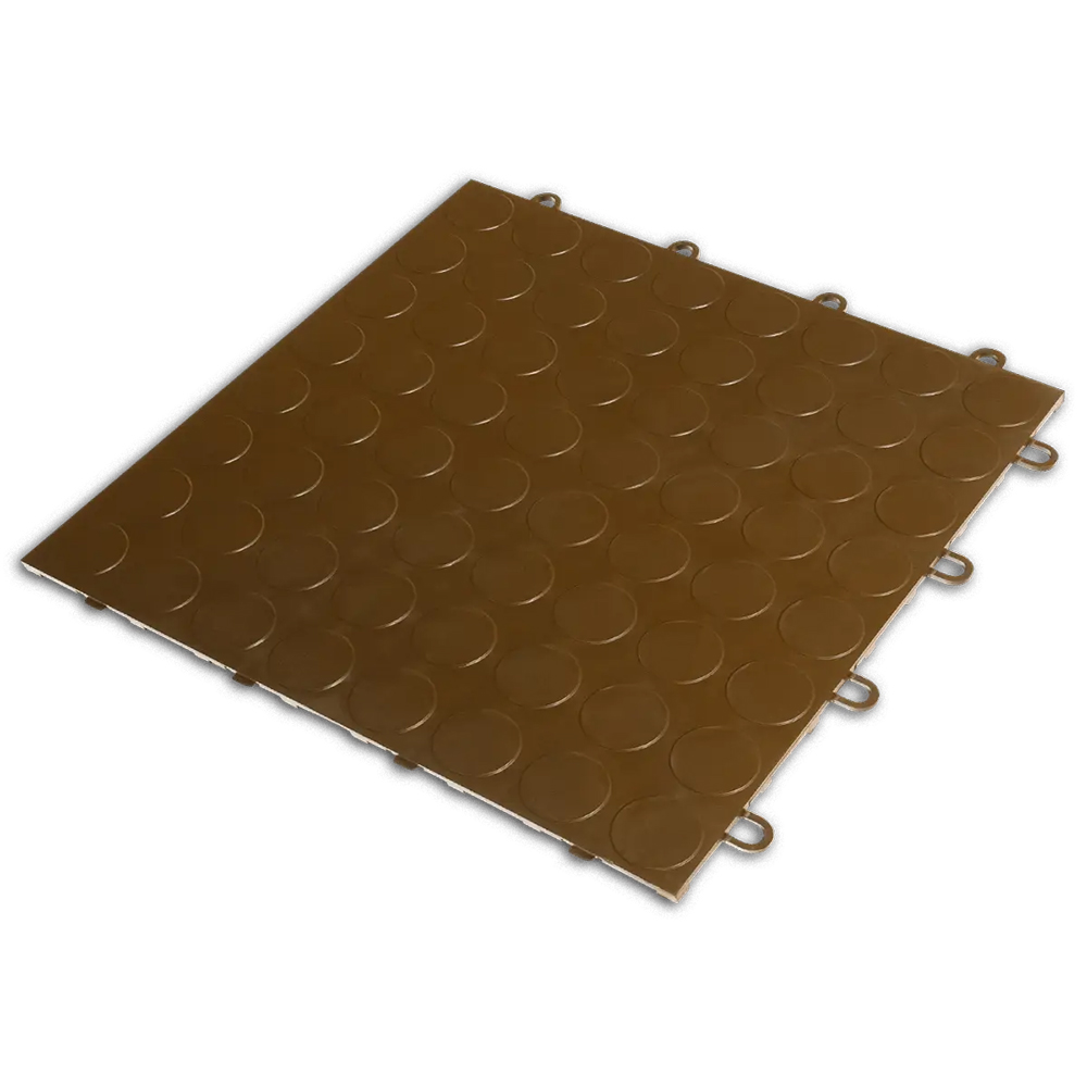 RaceDeck CircleTrac Garage Floor Tiles 1/2 Inch x 1x1 Ft. Full tile Expresso