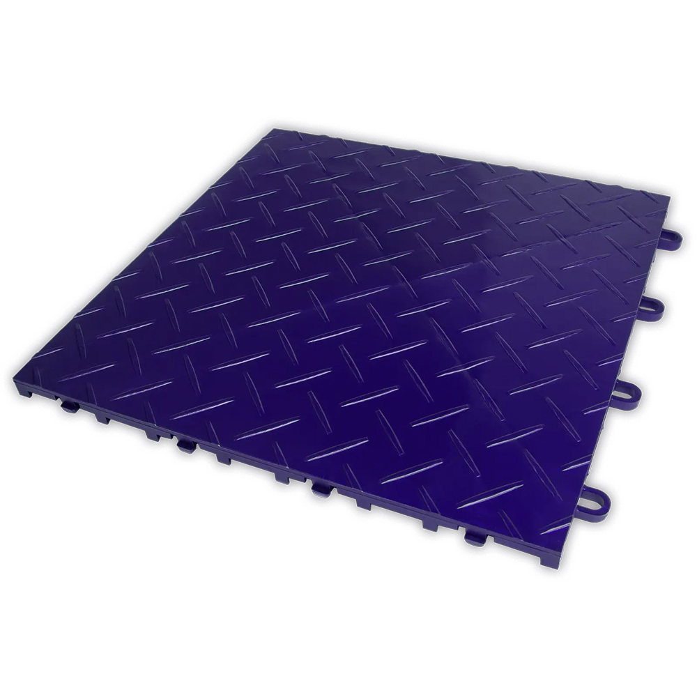 RaceDeck Diamond TuffShield Garage Floor Tile 1/2 Inch x 1x1 Ft. full tile Royal Purple