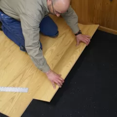 25 Ft Noise Reduction Rubber Underlayment, Vinyl Plank Flooring Installation Underlayment