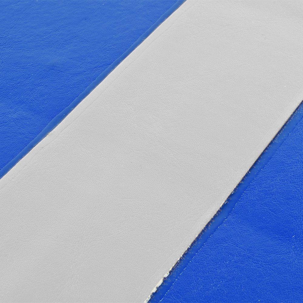 smooth vinyl gray tape glued on blue mat