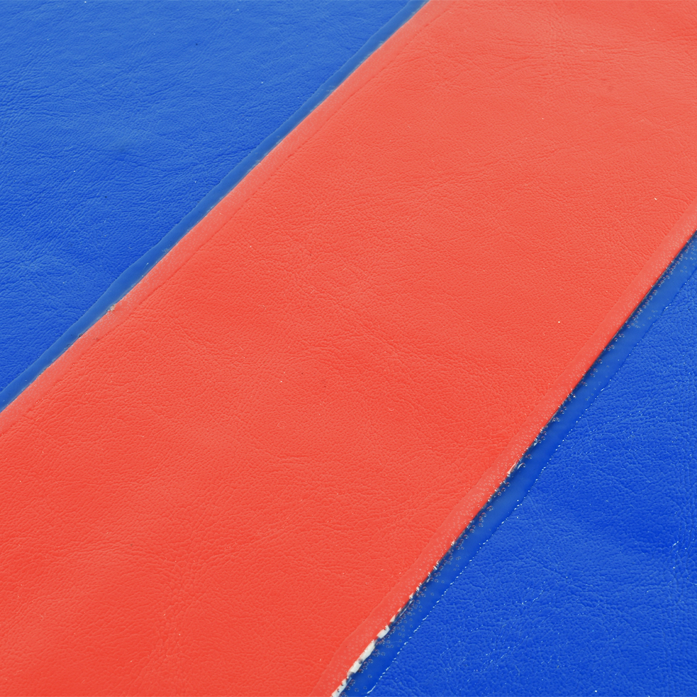 Roll Out Mats 1.25 Inch per SF blue mat with red tape glue on