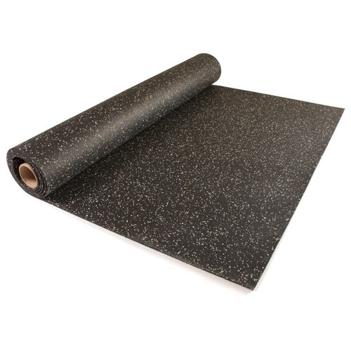 Rubber Flooring Rolls ¼ Inch Regrind Confetti