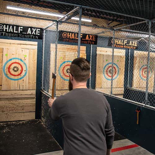 Rubber Floor Mats for Axe Throwing Areas
