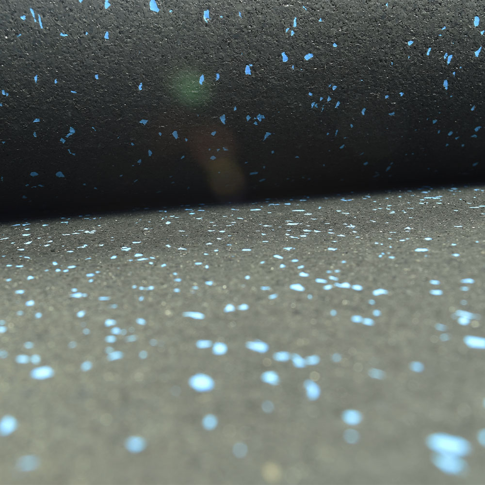 Rubber Flooring Rolls 1/4 Inch 4x10 Ft Pacific 10% Color texture