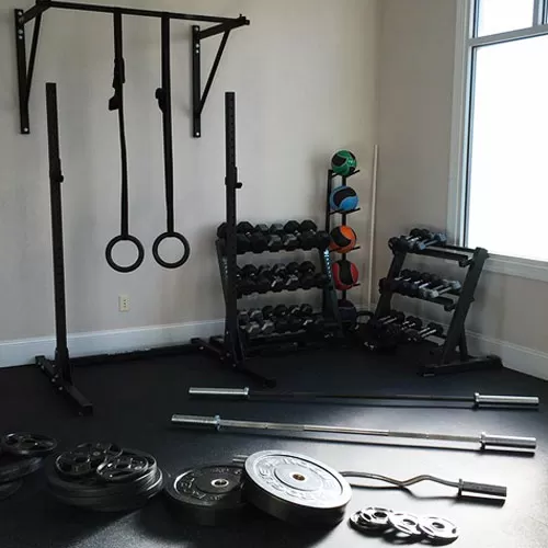 rolls of rubber flooring for home gym room