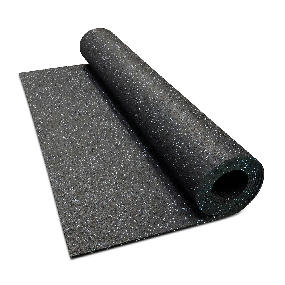 4'x15'x0.31 Rubber Rolls Flooringinc Color: Black