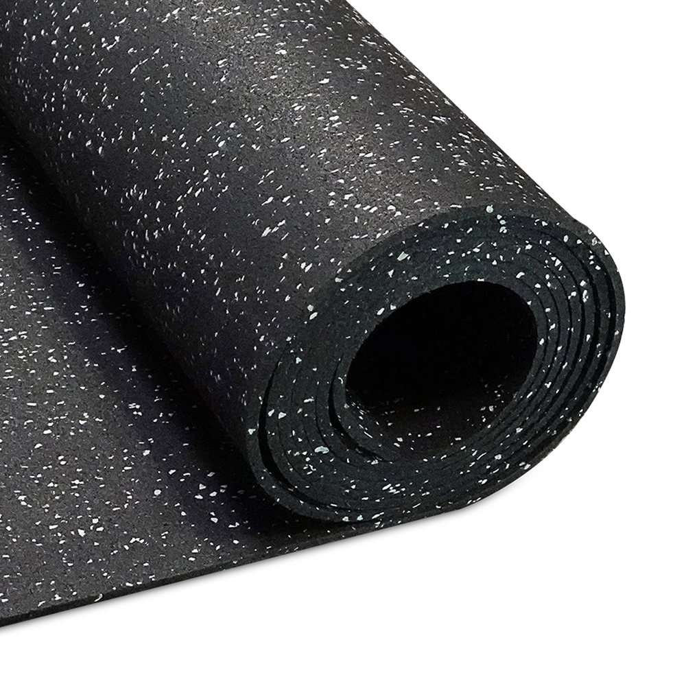 Plyometric Rubber Roll Geneva 1/2 Inch Black Per SF