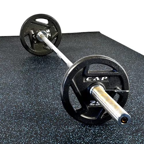 Rolled Rubber Sport 3/8 Inch 10% Blue per SF workout room.