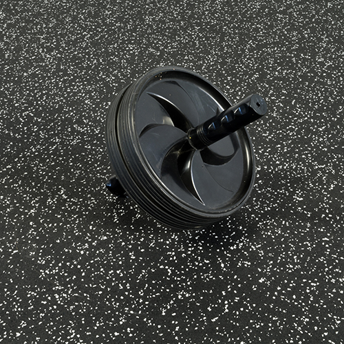Rolled Rubber Sport West Roll 10% Color 3/8 Inch x 4x25 Ft. in gray with ab wheel