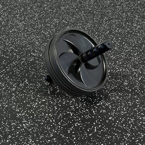 Rolled Rubber Sport 3/8 Inch 10% Gray per SF workout room.